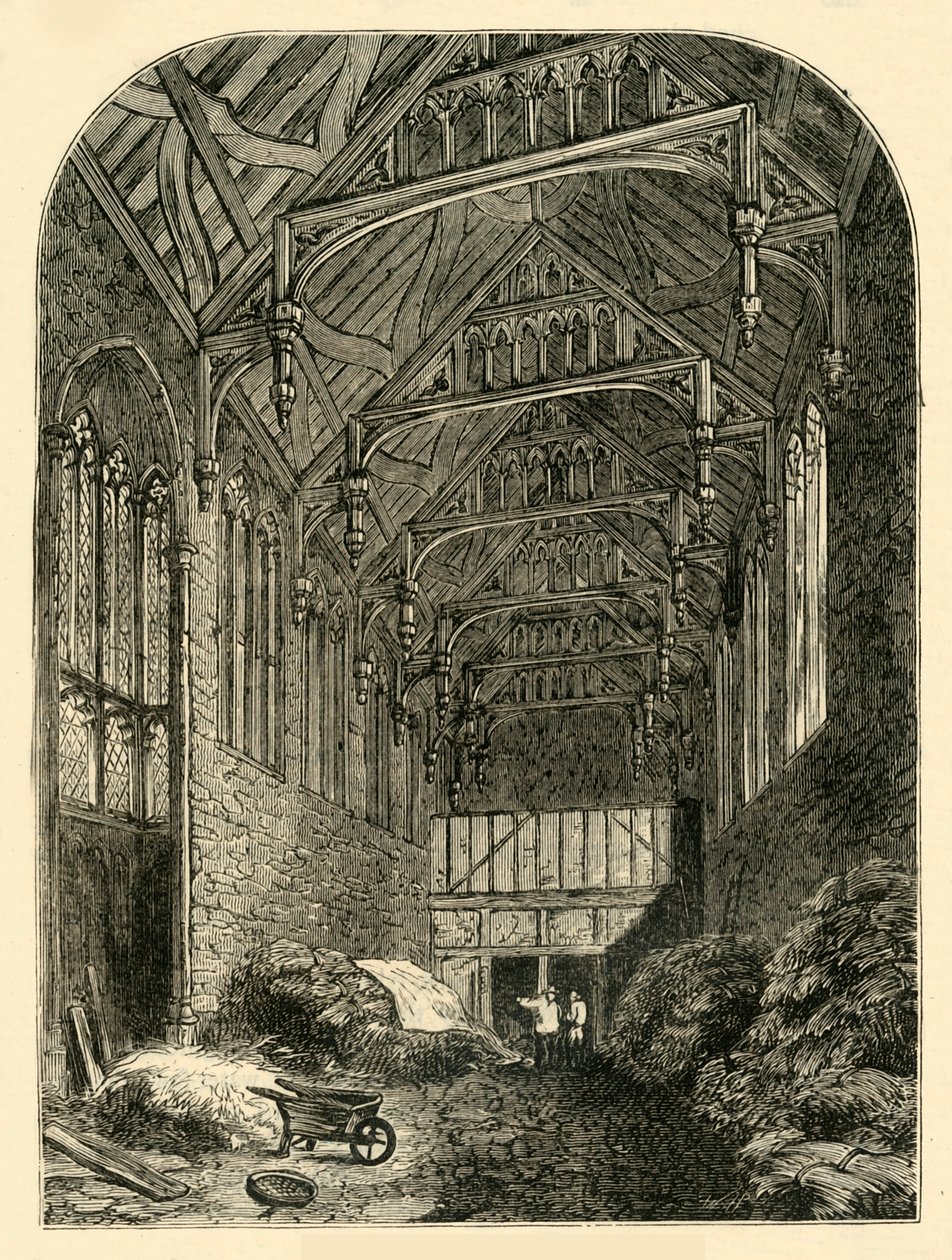 Hall of Eltham Palace v roce 1835, c1878. od Unbekannt