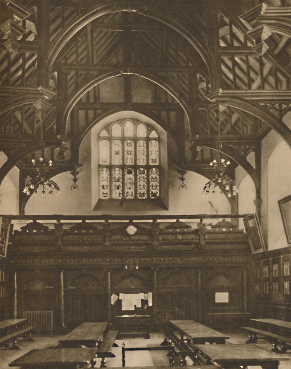 Hall of Grays Inn, kde se hrála komedie omylů v Shakespearově životě, c1935. od Unbekannt