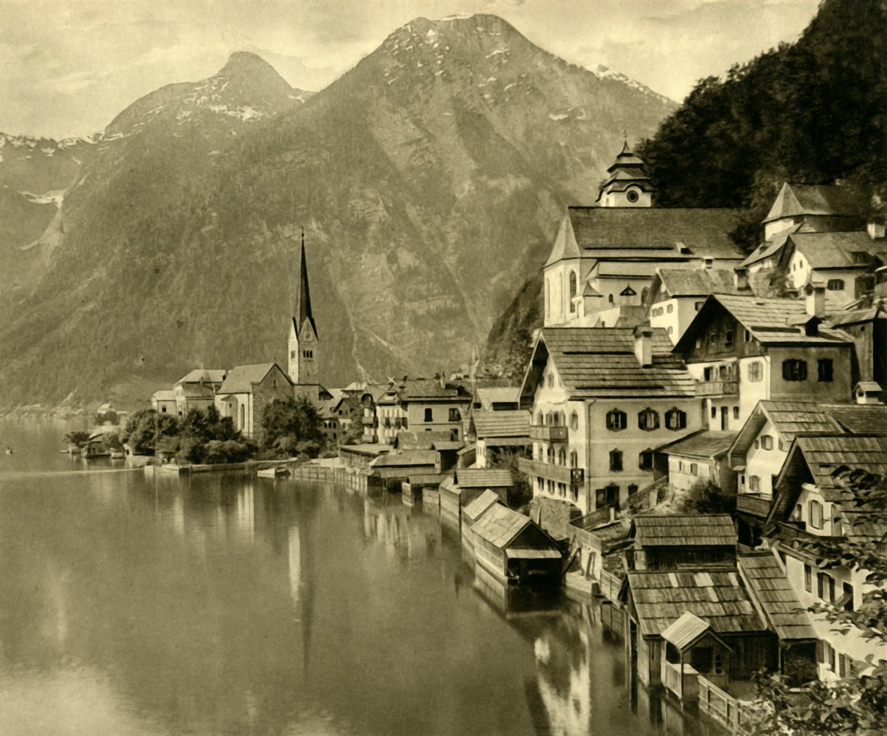 Hallstatt, Horní Rakousko, c1935. od Unbekannt