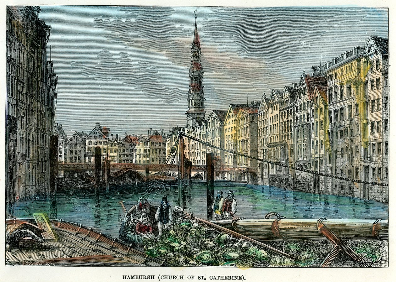 Hamburk, Německo, c1880 od Unbekannt