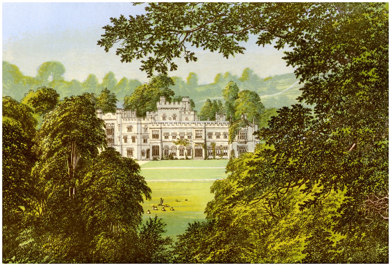 Hampton Court, Herefordshire, domov rodiny Arkwrightů, c1880 od Unbekannt