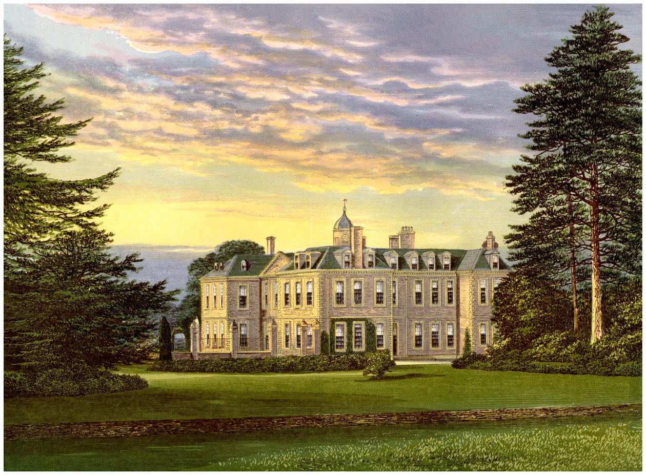 Hanbury Hall, Worcestershire, domov rodiny Vernonů, c1880 od Unbekannt