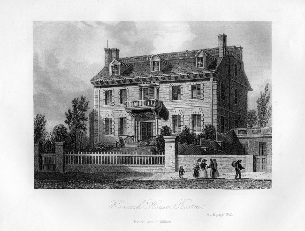 Hancock House, Boston, Massachusetts, 1855 od Unbekannt