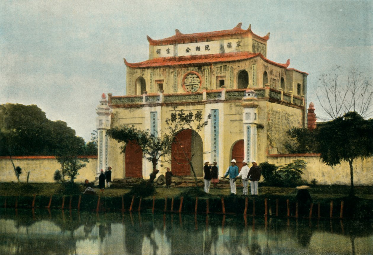 Hanoi. Pagoda Du Kinh Luoc, Hanoj. Pagoda Kinh Luoc, 1900. od Unbekannt