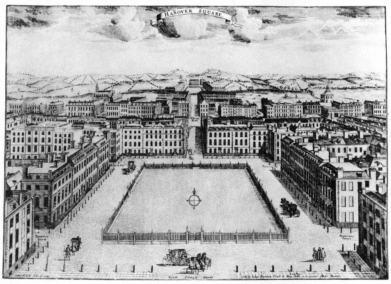 Hanover Square, Londýn, 18. století 1907 od Unbekannt