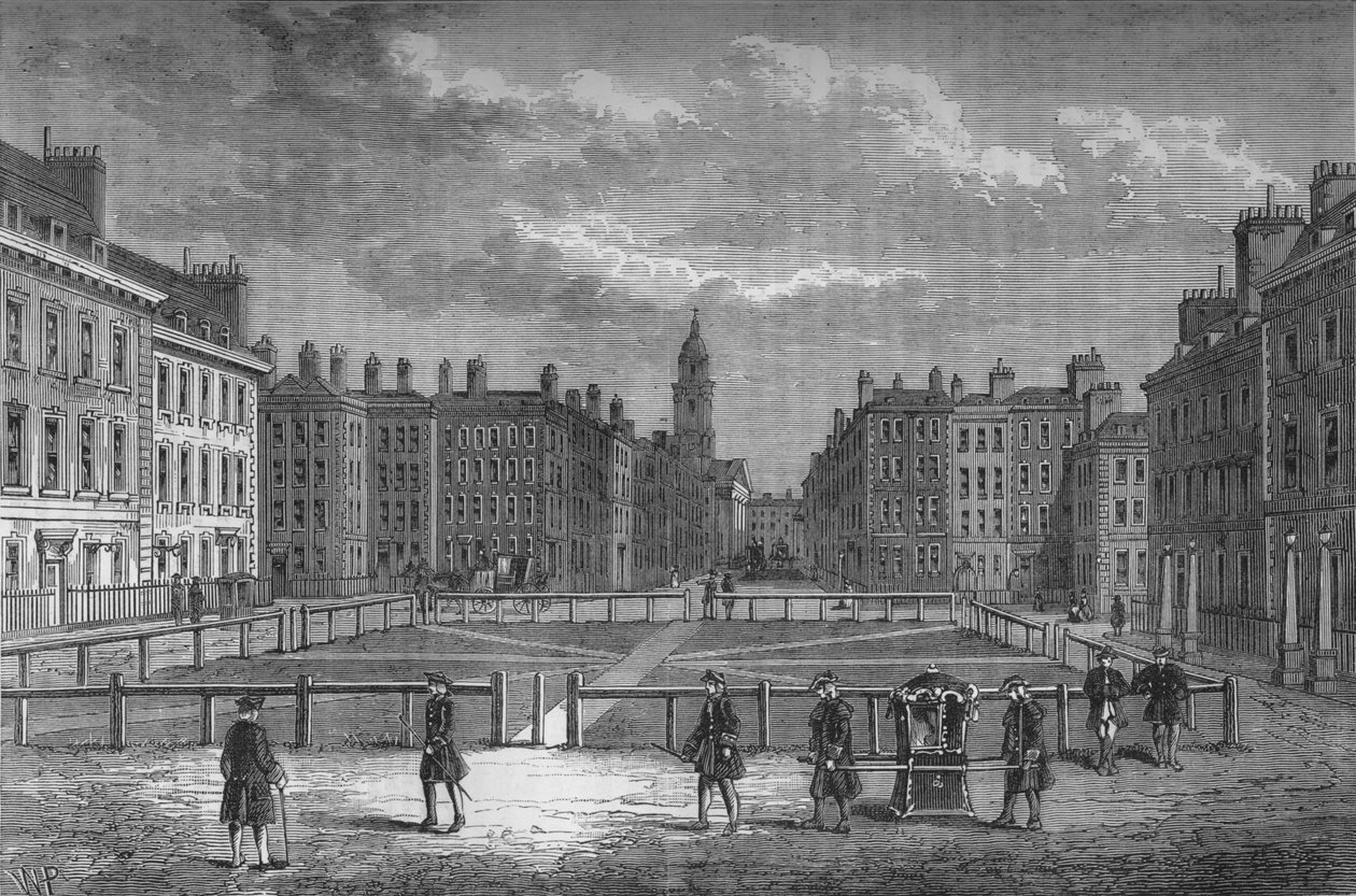 Hanover Square, Westminster, Londýn, v roce 1750, c1800 1878 od Unbekannt