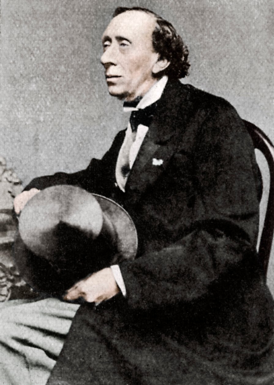 Hans Christian Andersen, dánský spisovatel a básník, polovina 19. století od Unbekannt