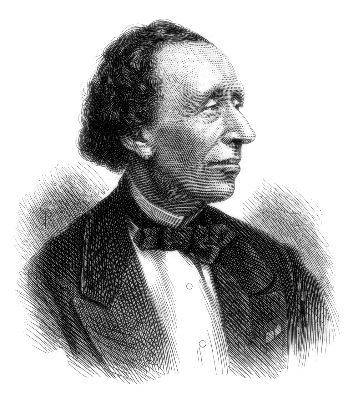 Hans Christian Andersen, dánský básník a autor pohádek, 1875 od Unbekannt