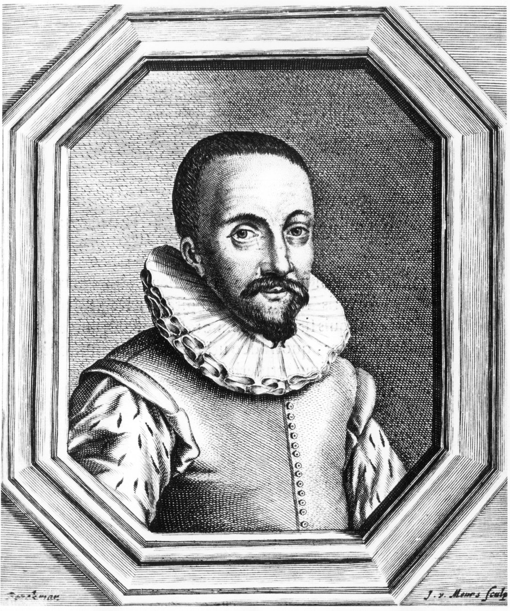 Hans Lippershey, holandský optik, který se zasloužil o objev dalekohledu v roce 1655 od Unbekannt
