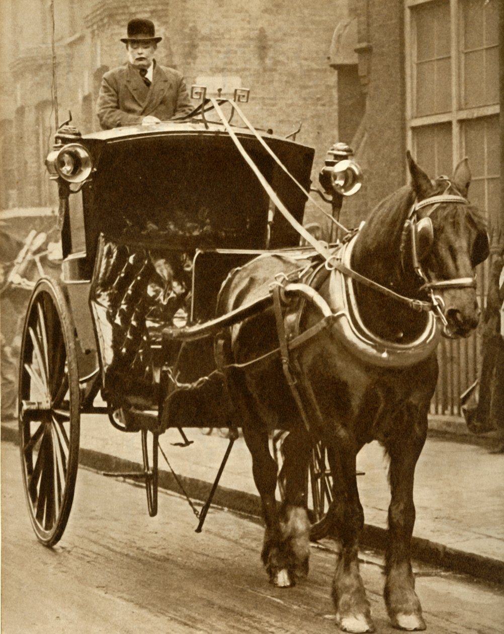 Kabina Hansom, c1910, 1935. od Unbekannt