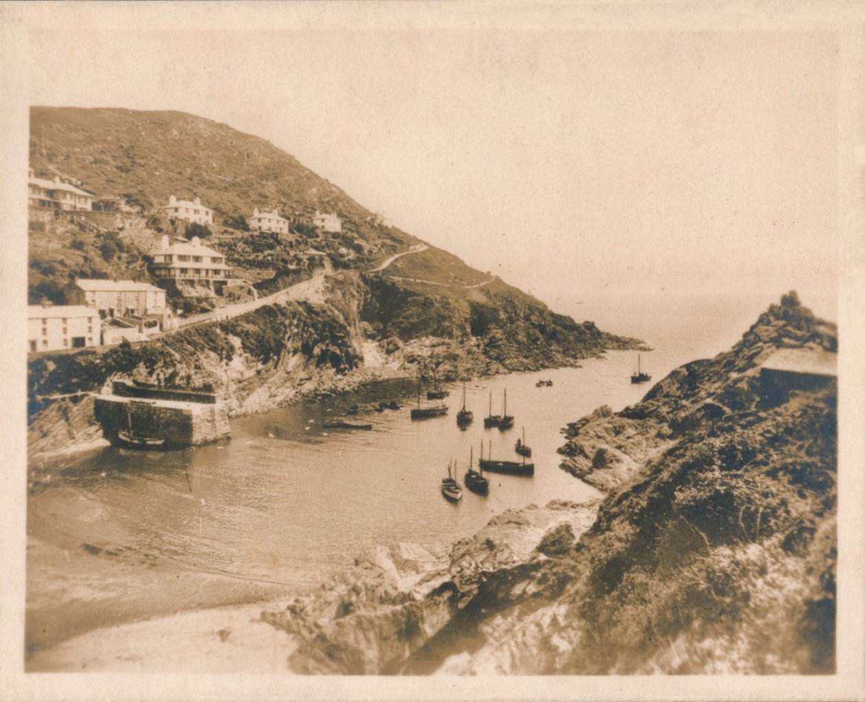 Harbour Mouth - Polperro, 1927 od Unbekannt