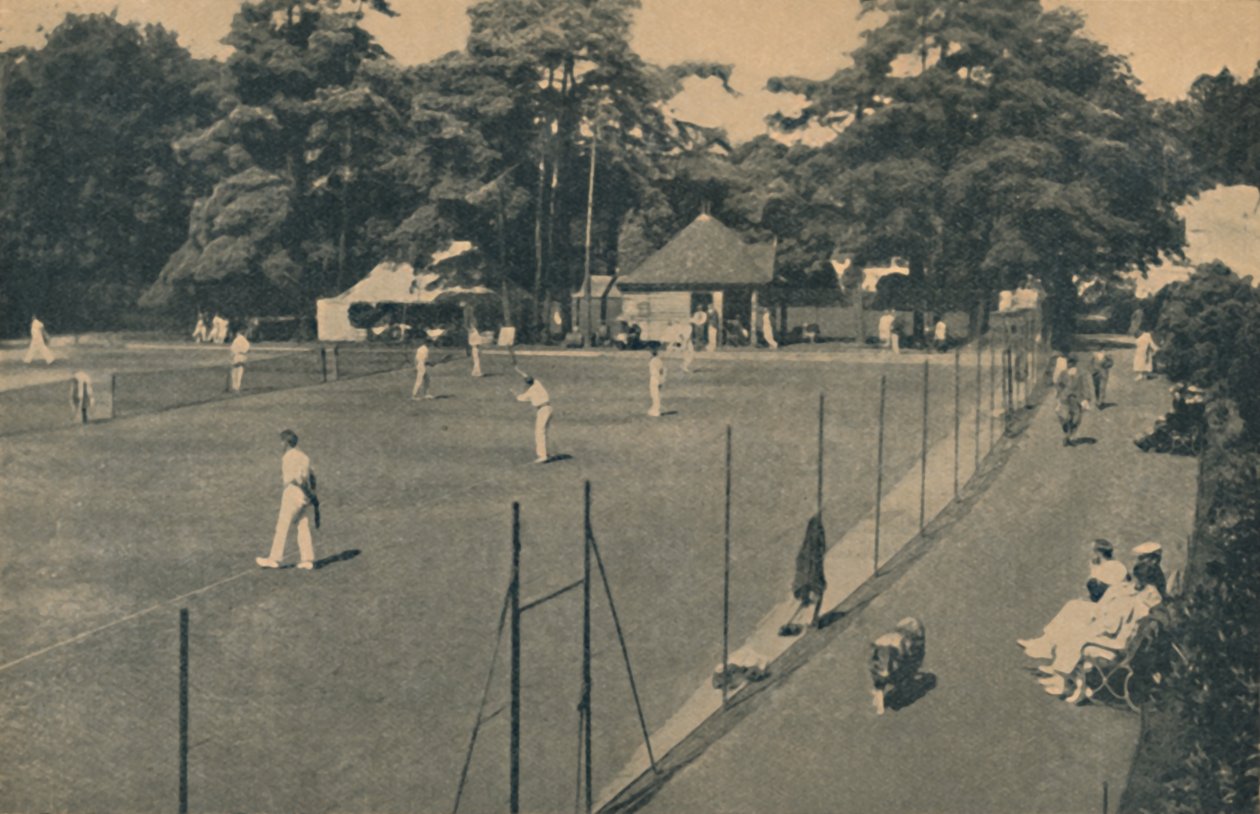Tenisové kurty, Horní zahrady, 1929 od Unbekannt