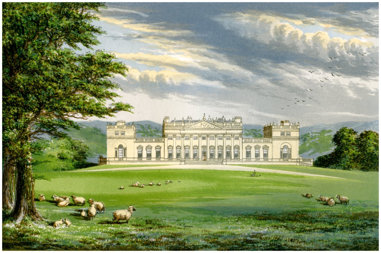 Harewood House, Yorkshire, domov hraběte z Harewood, c1880 od Unbekannt
