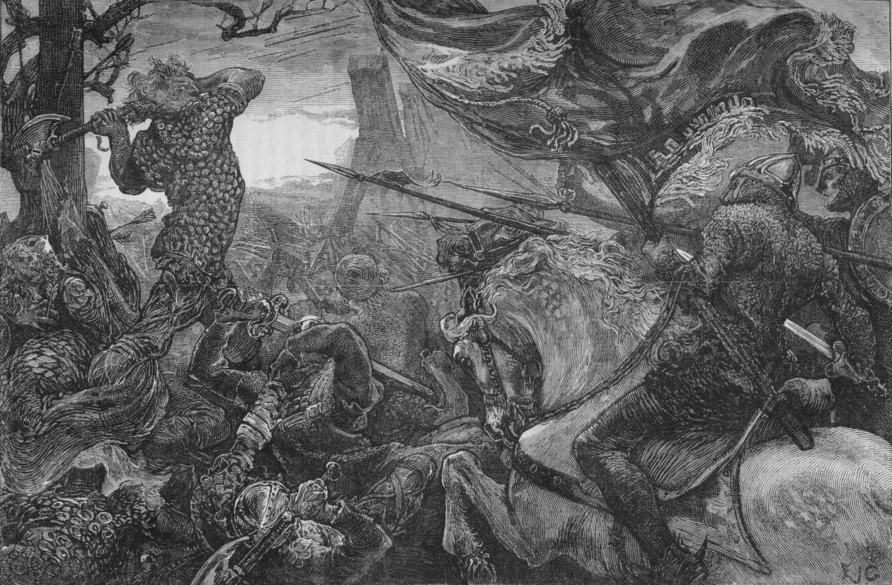 Harold v bitvě u Hastings, 1066, c1880 od Unbekannt