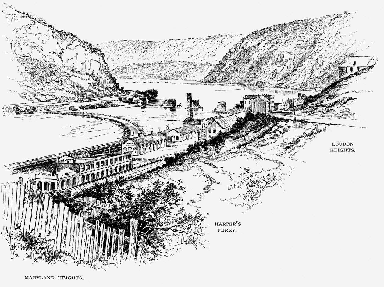 Harpers Ferry, Západní Virginie, c1870 od Unbekannt