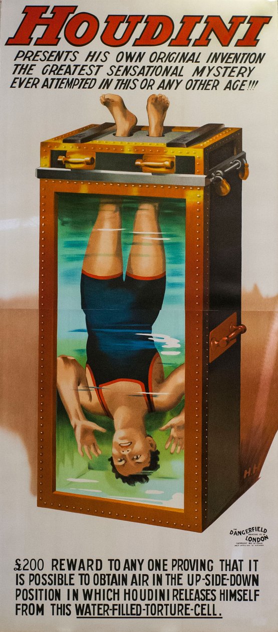 Harry Houdini. Cela pro vodní mučení, 1912. od Unbekannt