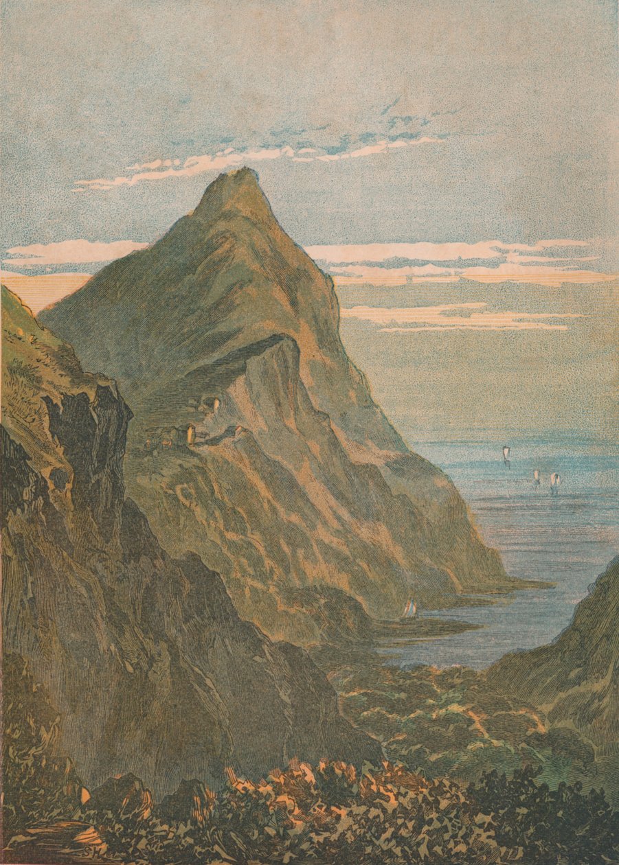 Hartland Point. Poblíž Clovelly, Severní Devon, 1864. od Unbekannt