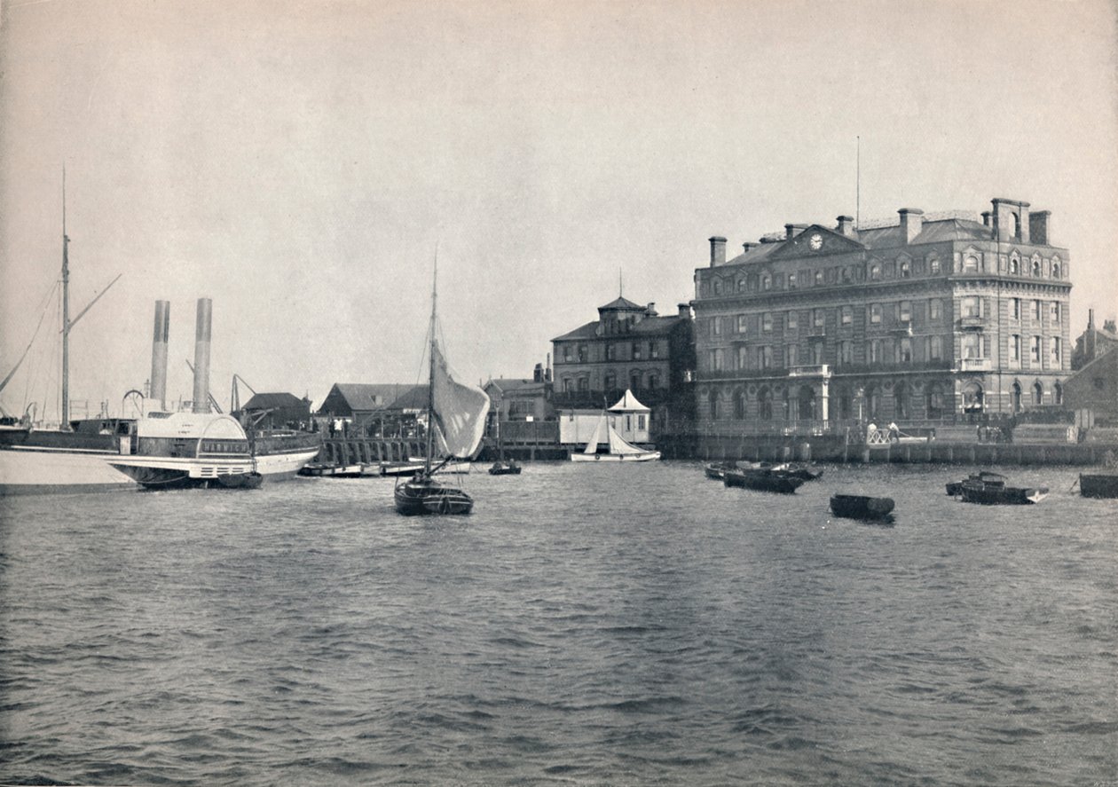 Harwich - The Quay a Great Eastern Hotel, 1895 od Unbekannt
