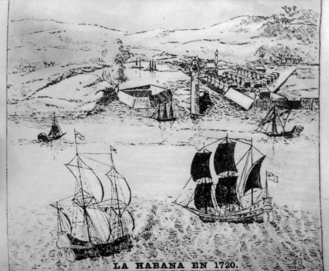 Havana v roce 1720, 1910 od Unbekannt