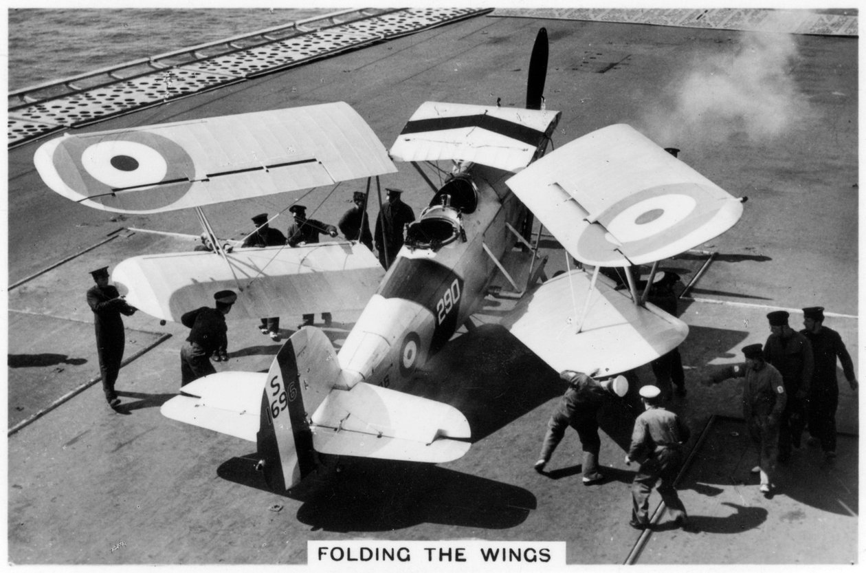 Hawker Osprey na palubě letadlové lodi HMS Eagle, 1937 od Unbekannt