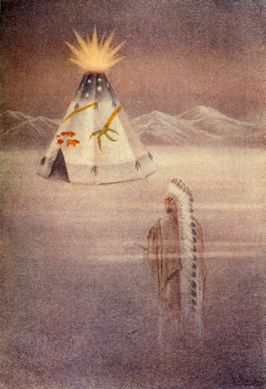 „Popsal velké teepee“, 1914. od Unbekannt