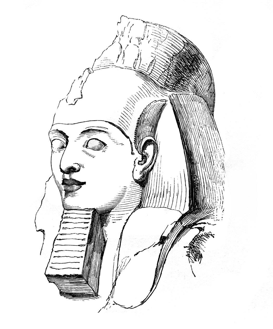 Hlava Rameses, 1848 od Unbekannt