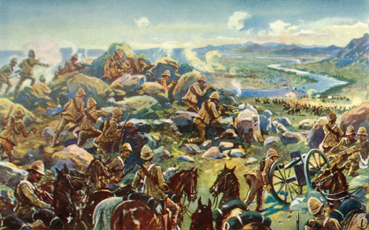 Heading Off Cronje - General French Blocking the Way at Koodoosrand Drift, 1901. od Unbekannt