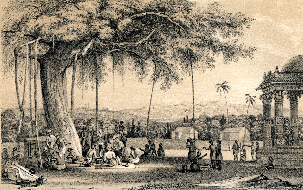 Přednosta obce držící svůj dvůr, 1847 od Unbekannt