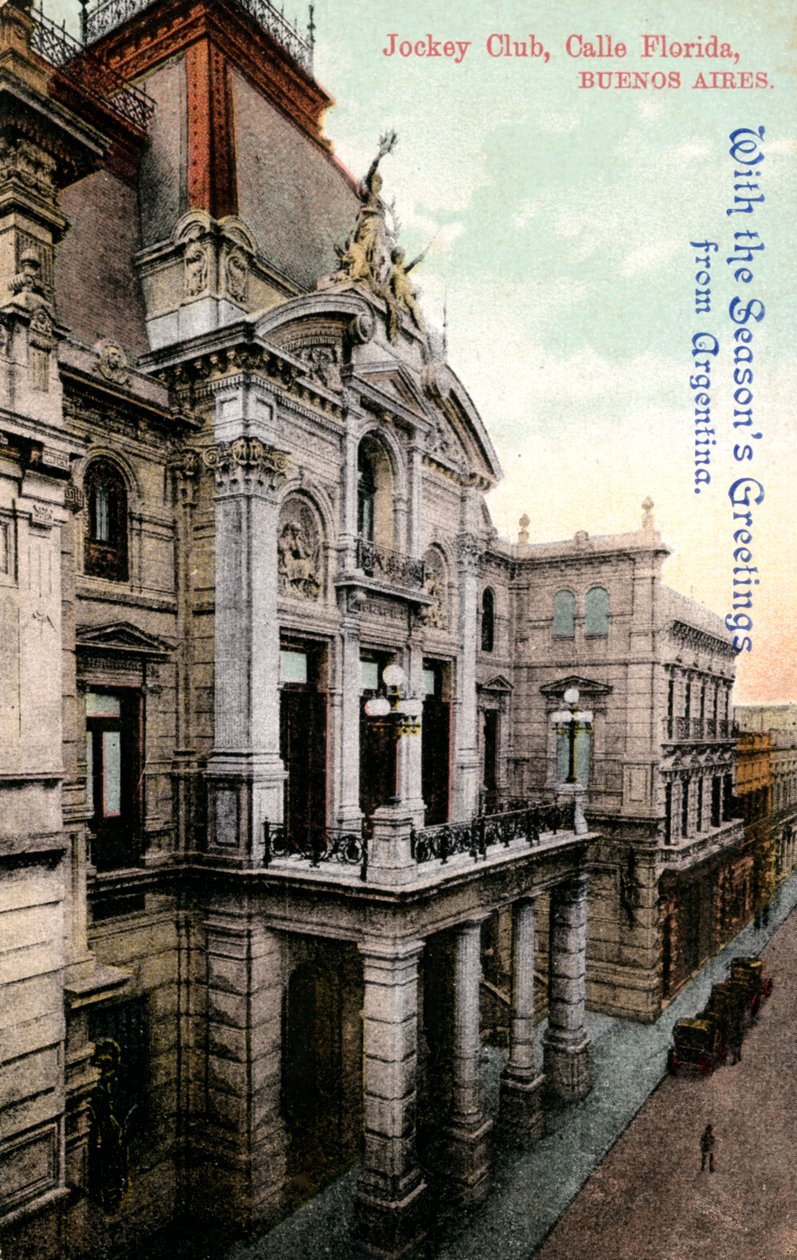 Centrála Jockey Club, Calle Florida, Buenos Aires, Argentina, počátek 20. století od Unbekannt