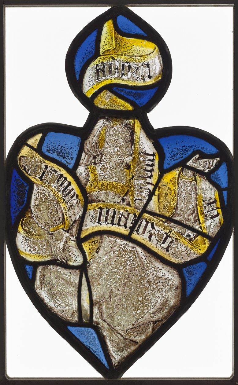 Panel ve tvaru srdce: Postava ženy s banderole Sibyl, c. 1480-1520. od Unbekannt