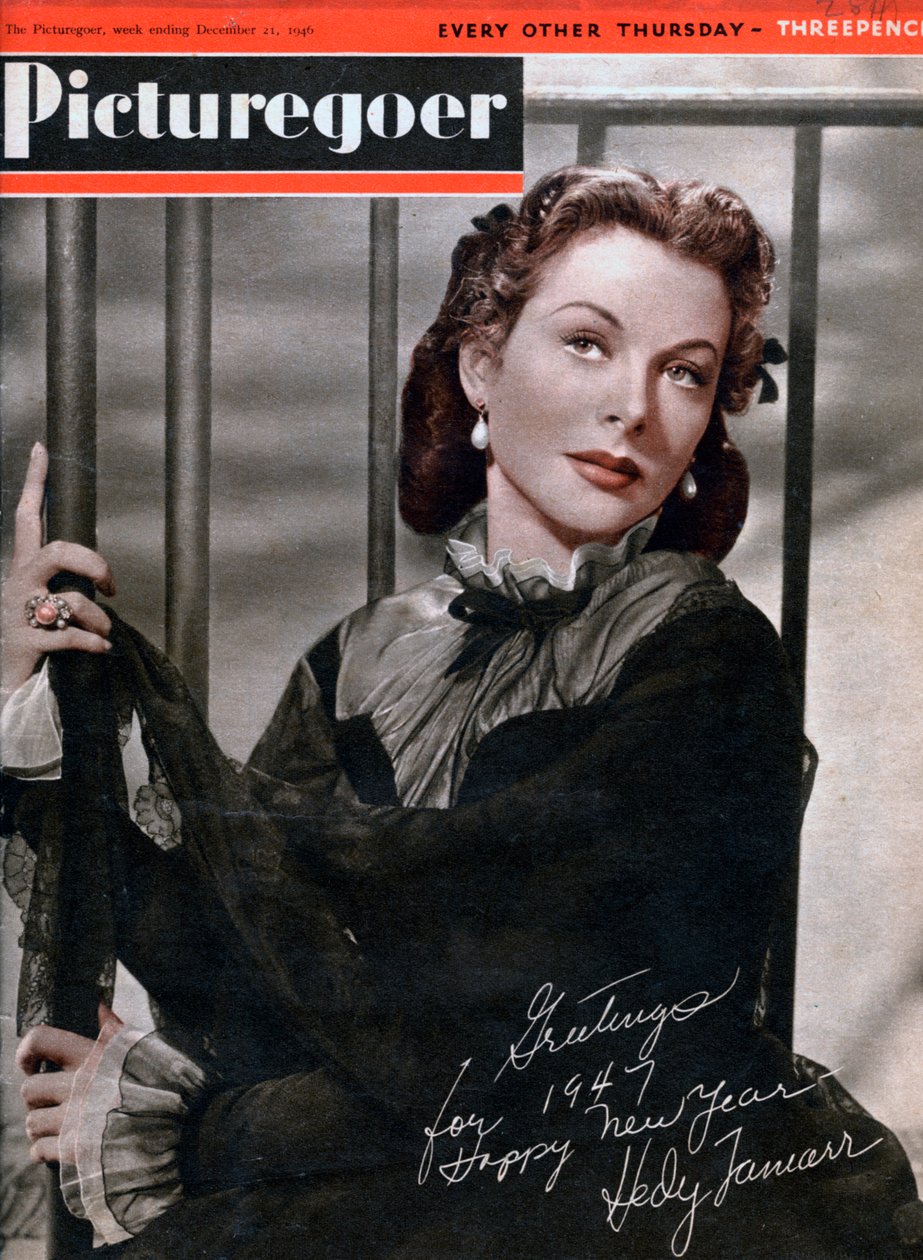 Hedy Lamarr 1914-2000, americká herečka rakouského původu, 1946 od Unbekannt