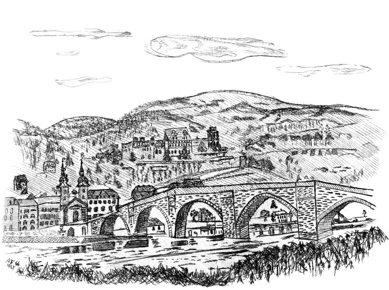 Heidelberg, Německo od Unbekannt