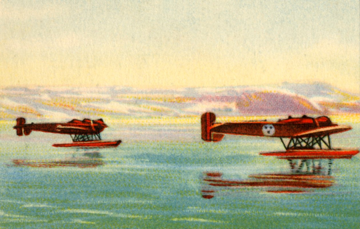 Hydroplány Heinkel HE 5 použité při hledání Umberta Nobileho, Severní pól, 1928, 1932. od Unbekannt