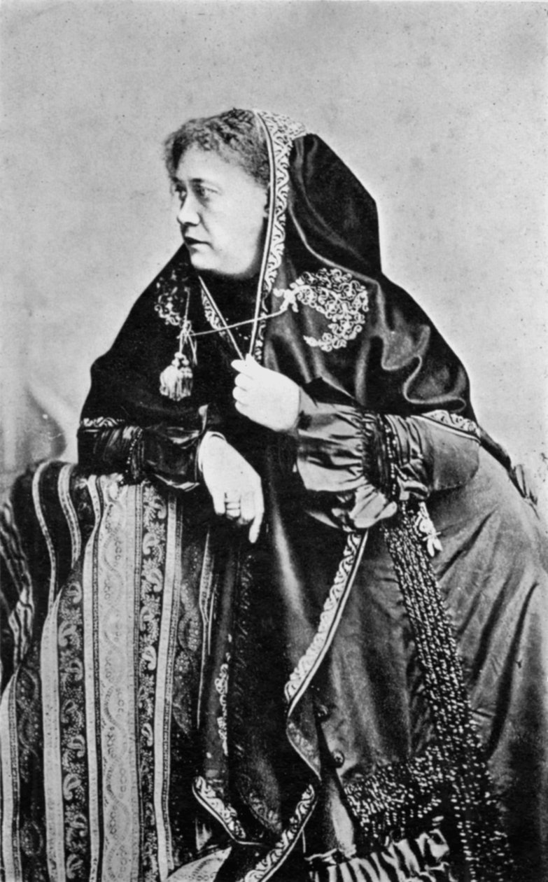 Helena Petrovna Blavatsky, americký teosof ruského původu, 1875 od Unbekannt
