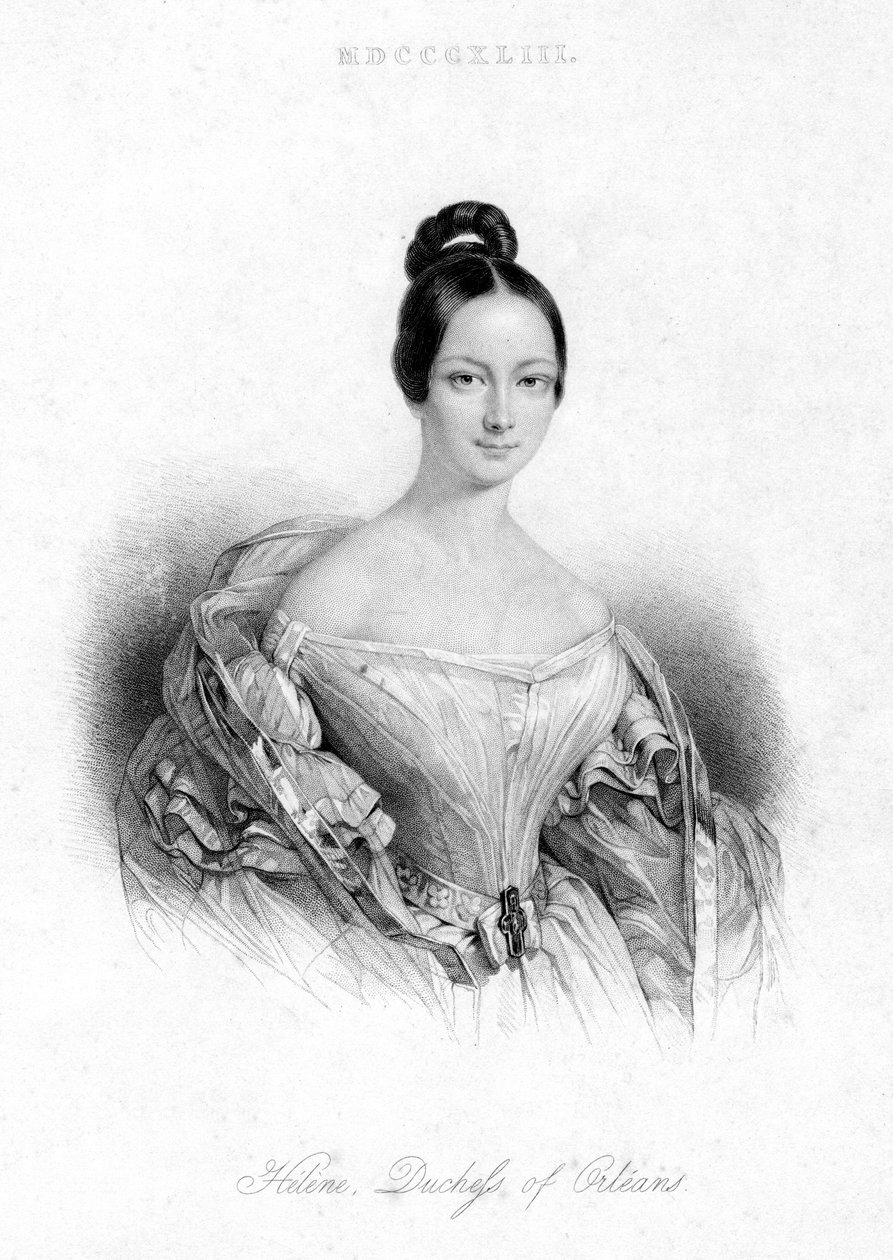Helene Louise Elizabeth, vévodkyně z Orleans, 1843 od Unbekannt