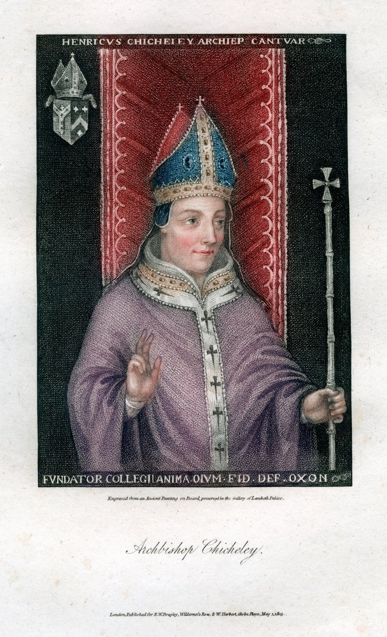 Henry Chicheley, arcibiskup z Canterbury, 1805 od Unbekannt