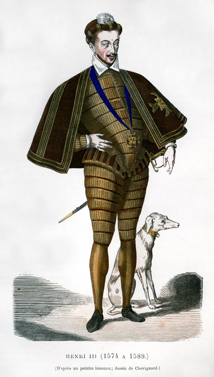 Jindřich III., francouzský král, 16. století 1882-1884 od Unbekannt