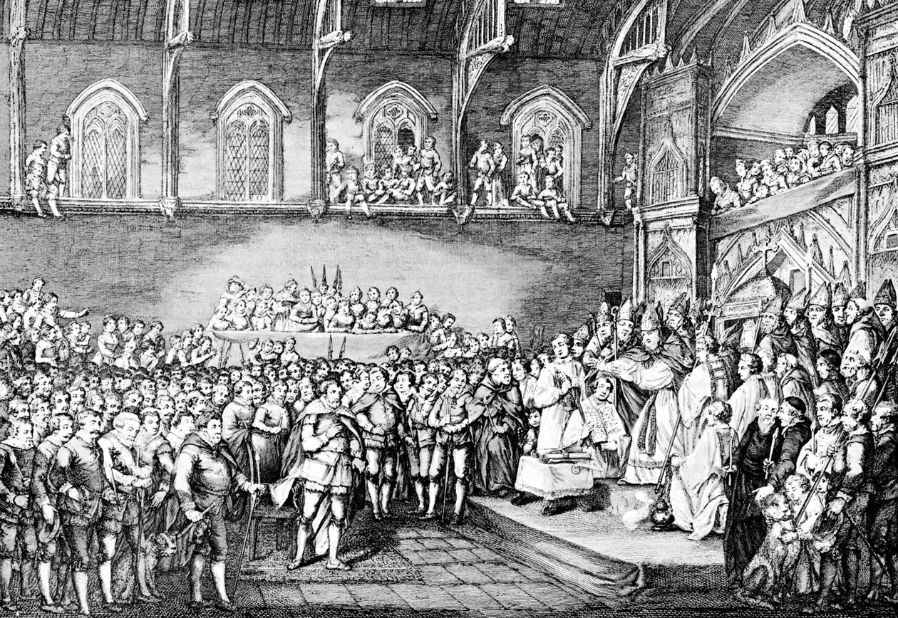Henry III obnovující Magna Charta v roce 1253 1905 od Unbekannt