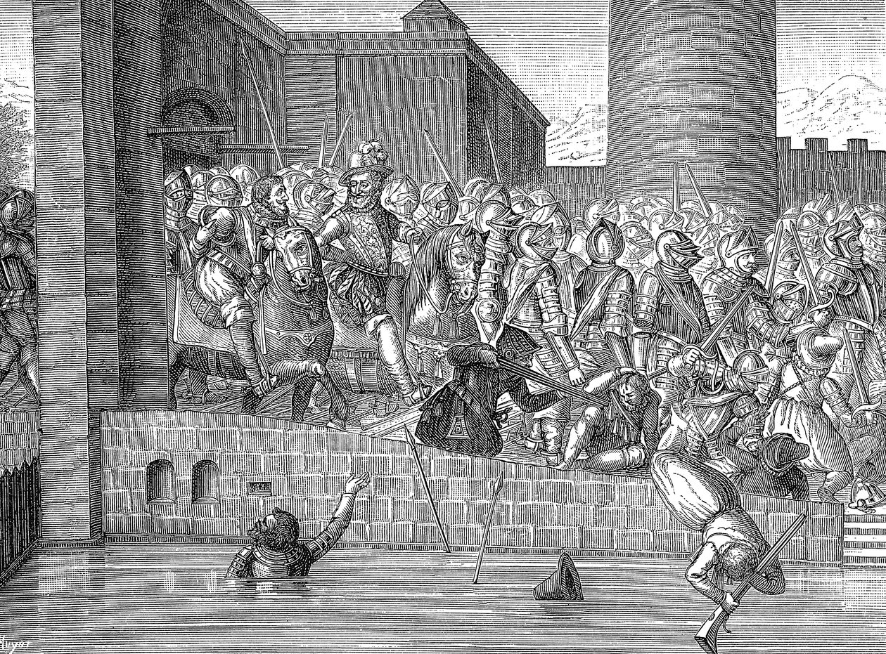Francouzský Jindřich IV. vstupuje do Paříže, 22. března 1594 od Unbekannt