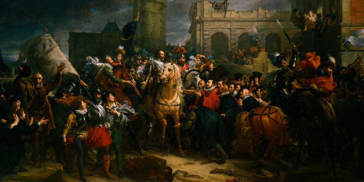 Francouzský Jindřich IV. vstupuje do Paříže, 22. března 1594 19. století od Unbekannt