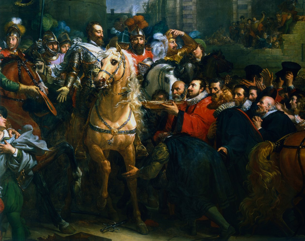 Francouzský Jindřich IV. vstupuje do Paříže, 22. března 1594 19. století od Unbekannt