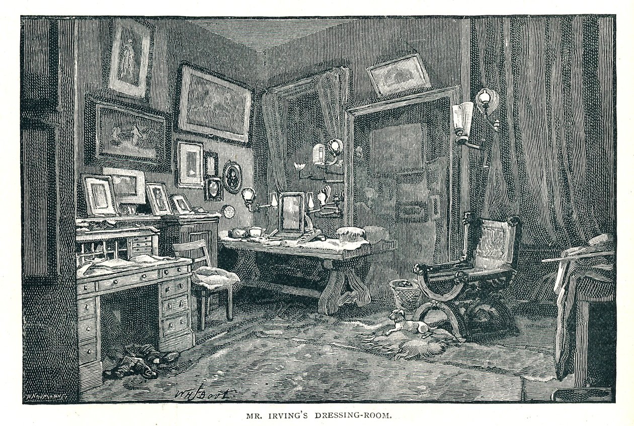 Henry Irvings Šatna, 1891 od Unbekannt