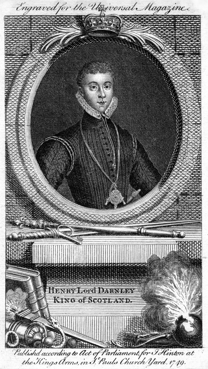 Henry Stuart, Lord Darnley, druhý manžel Marie, skotské královny, 1749 od Unbekannt