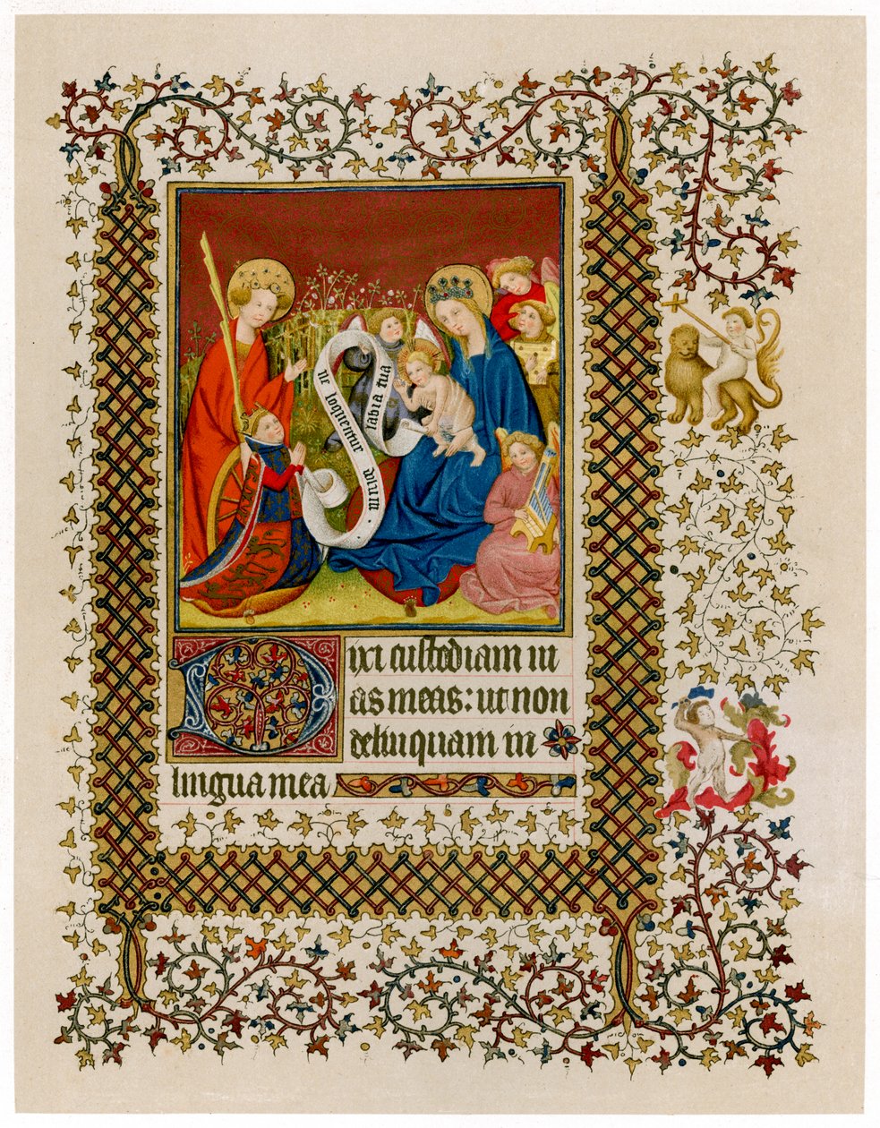 Jindřich VI. před Pannou a dítětem, c1420 od Unbekannt