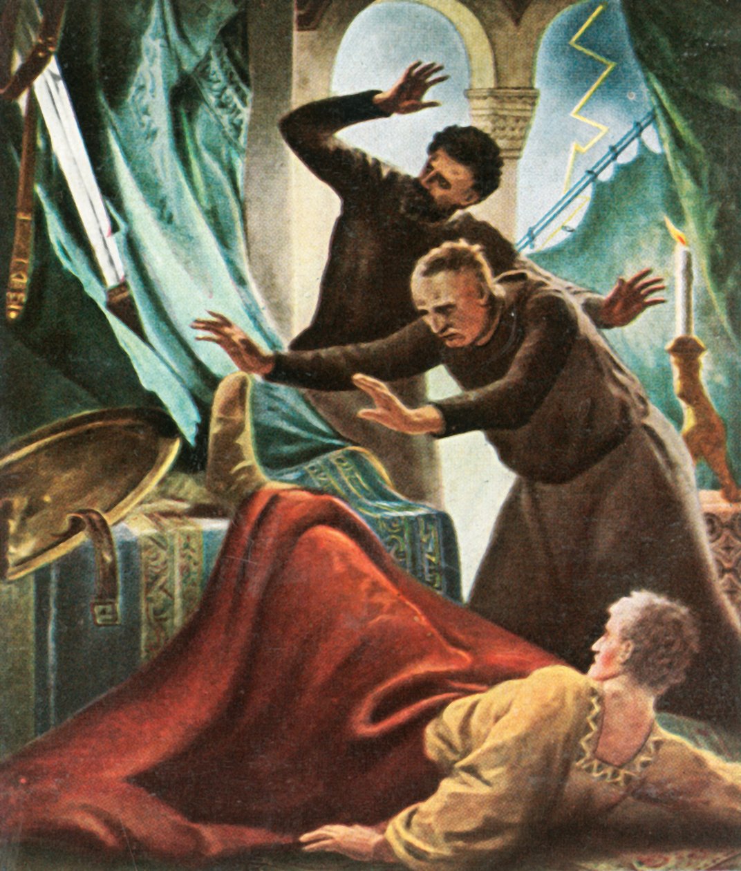 Henry V je zasažen bleskem v císařském domě v Goslaru v roce 1936. od Unbekannt