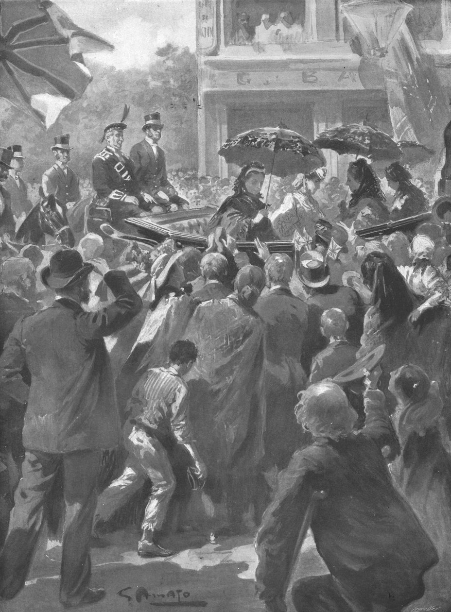 ...Návštěva Jejího Veličenstva v East Endu Londýna, 2. dubna 1873, 1901. od Unbekannt