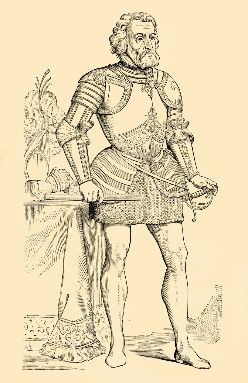 Hernando Cortes, c1530-1540, 1890. od Unbekannt