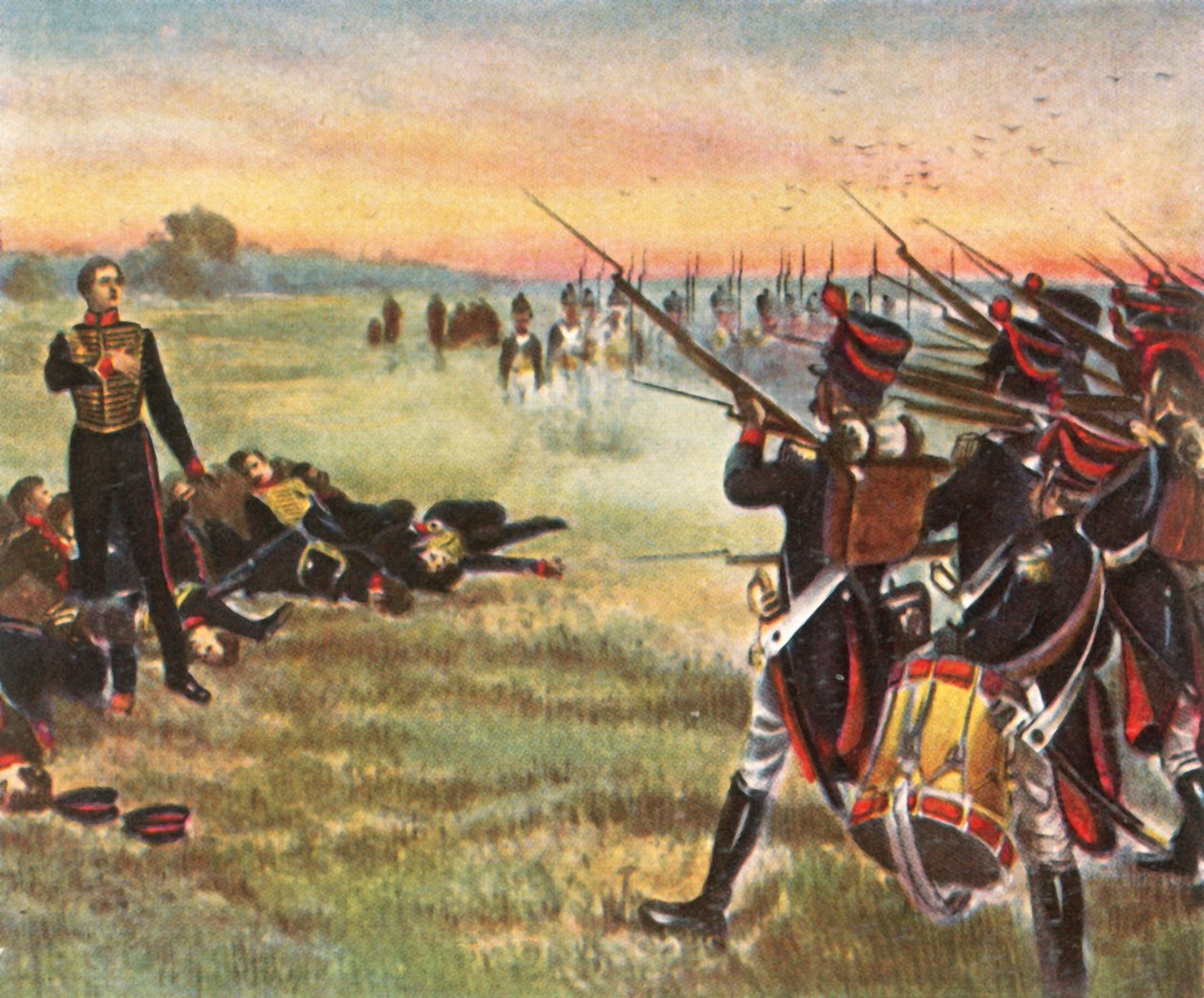 Hrdinská smrt Schillových jedenácti důstojníků, 16. září 1809, 1936. od Unbekannt