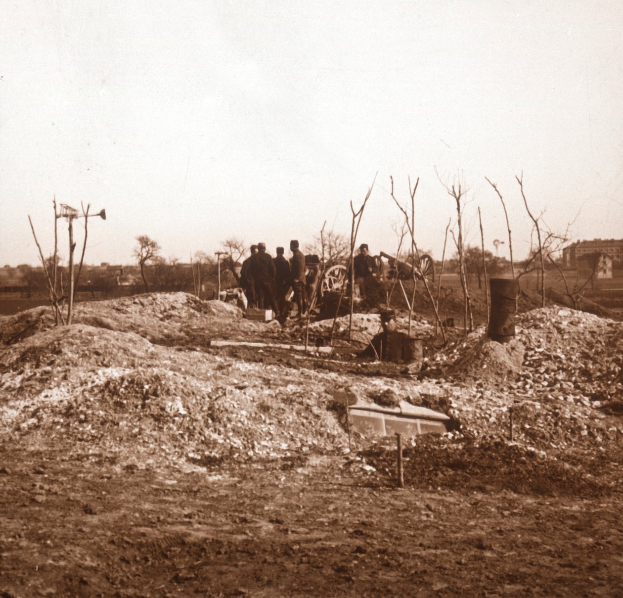 Skrytá baterie, c1914-c1918 od Unbekannt
