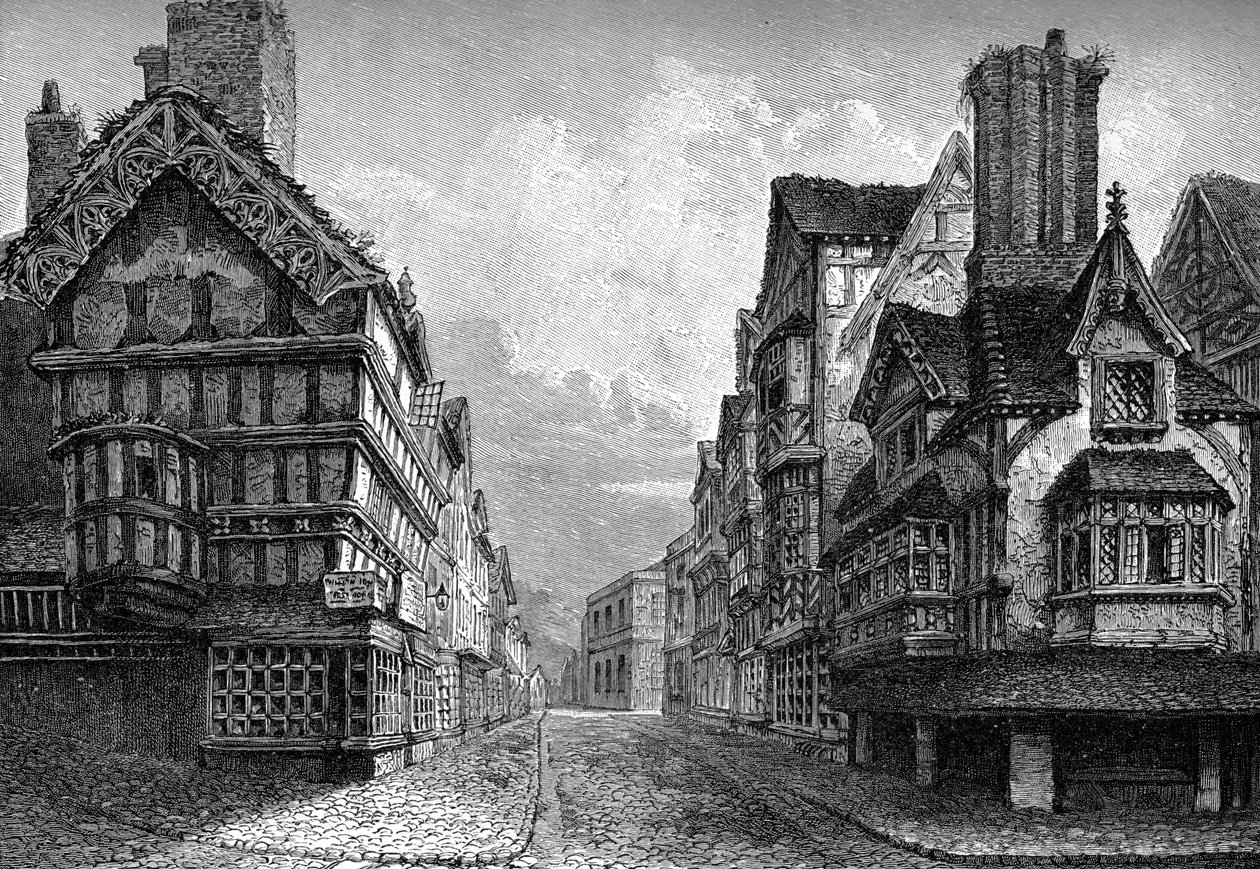 High Street, Shrewsbury, 1825 1893 od Unbekannt